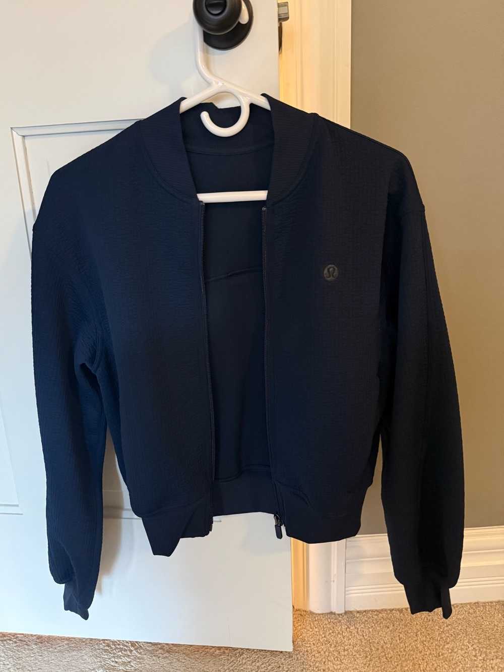 Lululemon textured zip front track jacket